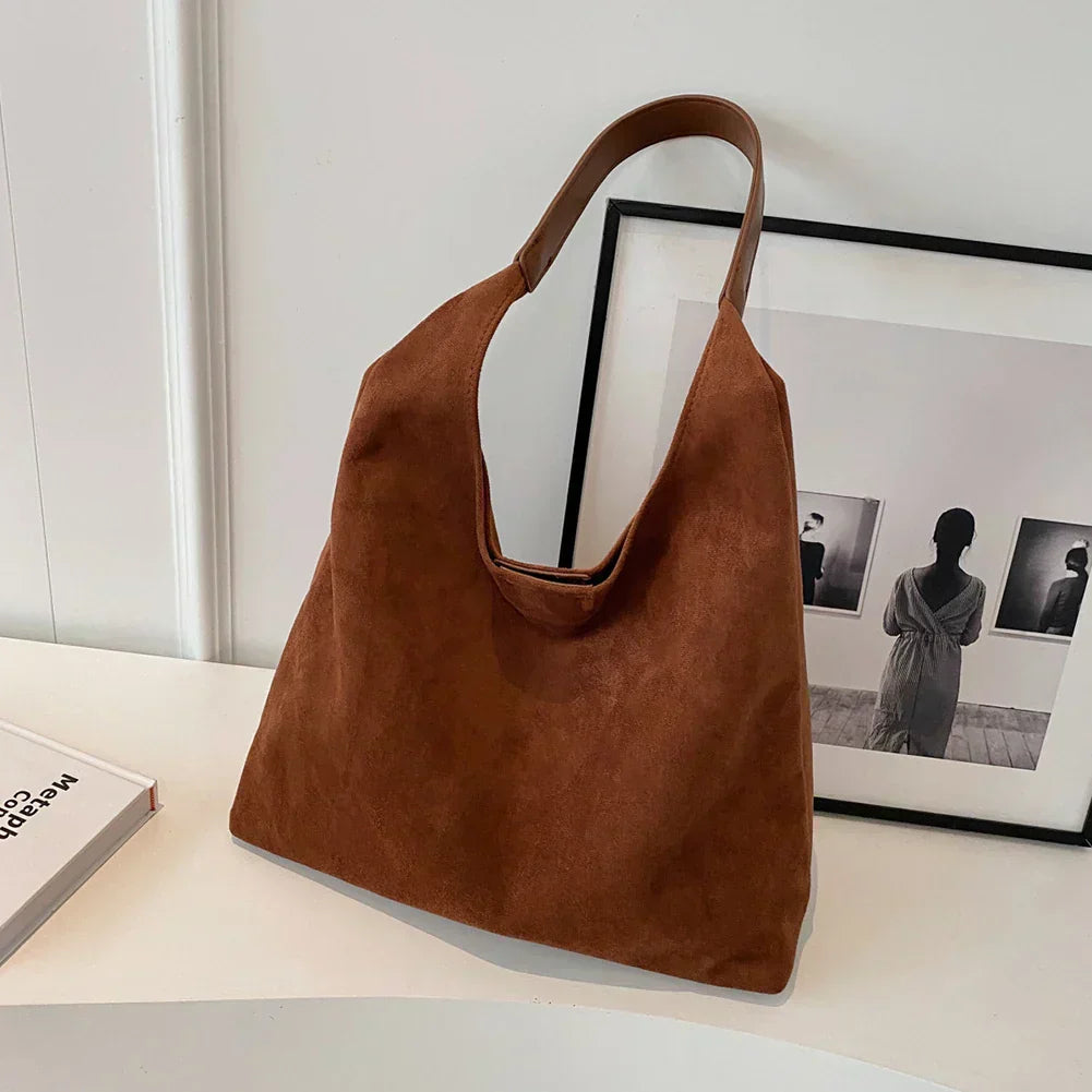 Harper - Soft Suede Tote Bag