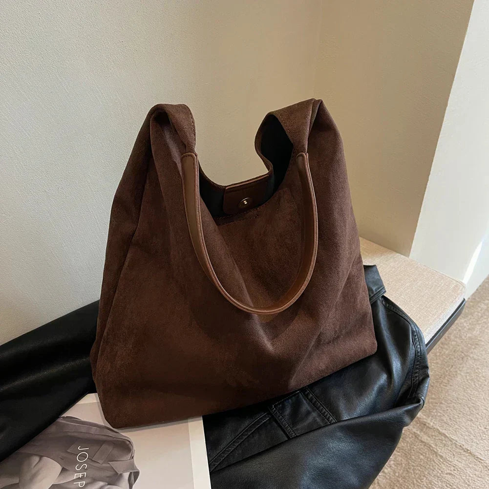 Harper - Soft Suede Tote Bag