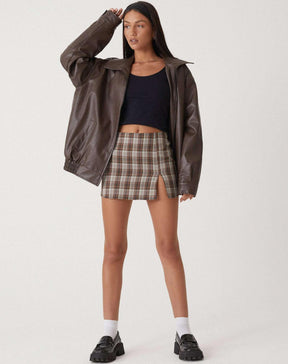 Lisa - Oversized Fit Leather Jacket for Women